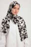 Banou - Svart Mönstrad Hijab