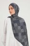 Nurgul - Marinblå Mönstrad Hijab
