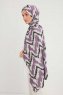 Tansu - Lila Mönstrad Hijab