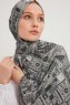 Gulya - Grå Mönstrad Hijab