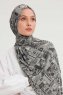 Gulya - Grå Mönstrad Hijab