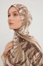 Ezmeray - Taupe Mönstrad Hijab