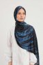 Ezmeray - Marinblå Mönstrad Hijab