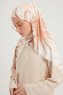 Ezmeray - Beige Mönstrad Hijab
