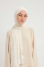 Fadime - Pearl White Mönstrad Hijab