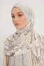 Fadime - Blå Mönstrad Hijab
