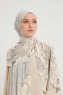 Fadime - Blå Mönstrad Hijab
