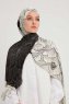 Fadime - Vit Mönstrad Hijab