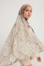 Fadime - Ljusbrun Mönstrad Hijab