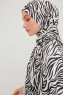 Hafiz - Svart Mönstrad Hijab