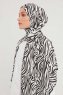 Hafiz - Svart Mönstrad Hijab