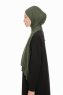 Farah - Khaki Jersey Hijab