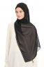 Chiffon Hijab - Svart
