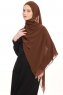 Chiffon Hijab - Brun