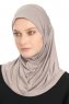 Yazmin - Ljusbrun Amira Hijab Ready To Wear