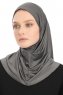 Yazmin - Mörkgrå Amira Hijab Ready To Wear