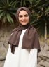 Alida - Brun Bomull Hijab - Mirach