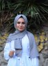 Alida - Grå Bomull Hijab - Mirach