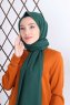 Alida - Mörkgrön Bomull Hijab - Mirach