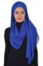 Alva - Blå Praktisk Hijab & Underslöja