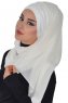 Alva - Creme Praktisk Hijab & Underslöja