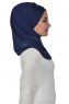 Alva - Marinblå Praktisk Hijab & Underslöja