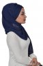 Alva - Marinblå Praktisk Hijab & Underslöja