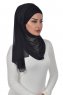 Alva - Svart Praktisk Hijab & Underslöja