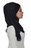 Alva - Svart Praktisk Hijab & Underslöja