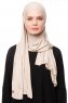 Asya - Ljus Taupe Praktisk Viskos Hijab