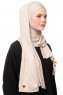 Asya - Ljus Taupe Praktisk Viskos Hijab