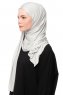 Asya - Ljusgrå Praktisk Viskos Hijab