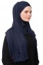 Asya - Marinblå Praktisk Viskos Hijab
