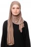 Asya - Mörk Taupe Praktisk Viskos Hijab