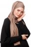 Asya - Mörk Taupe Praktisk Viskos Hijab