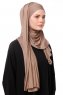 Asya - Mörk Taupe Praktisk Viskos Hijab