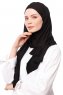 Asya - Svart Praktisk Viskos Hijab