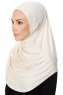 Ava - Ljus Beige One-Piece Al Amira Hijab - Ecardin