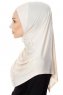 Ava - Ljus Beige One-Piece Al Amira Hijab - Ecardin