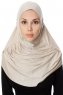 Ava - Ljus Taupe One-Piece Al Amira Hijab - Ecardin