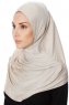 Ava - Ljus Taupe One-Piece Al Amira Hijab - Ecardin