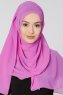 Ayla Ljus Mauve Chiffon Hijab Sjal Gulsoy 300422a