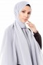Ayla - Ljusgrå Chiffon Hijab