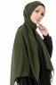Ayla - Mörkgrön Chiffon Hijab