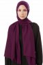 Ayla - Mörklila Chiffon Hijab