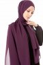 Ayla - Plommon Chiffon Hijab