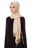 Aysel - Ljus Beige Pashmina Hijab - Gülsoy