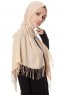Aysel - Ljus Beige Pashmina Hijab - Gülsoy