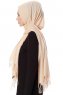 Aysel - Ljus Beige Pashmina Hijab - Gülsoy