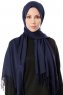 Aysel - Marinblå Pashmina Hijab - Gülsoy